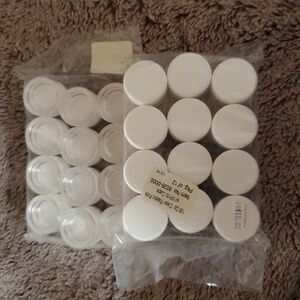 White Plastic Sample Containers